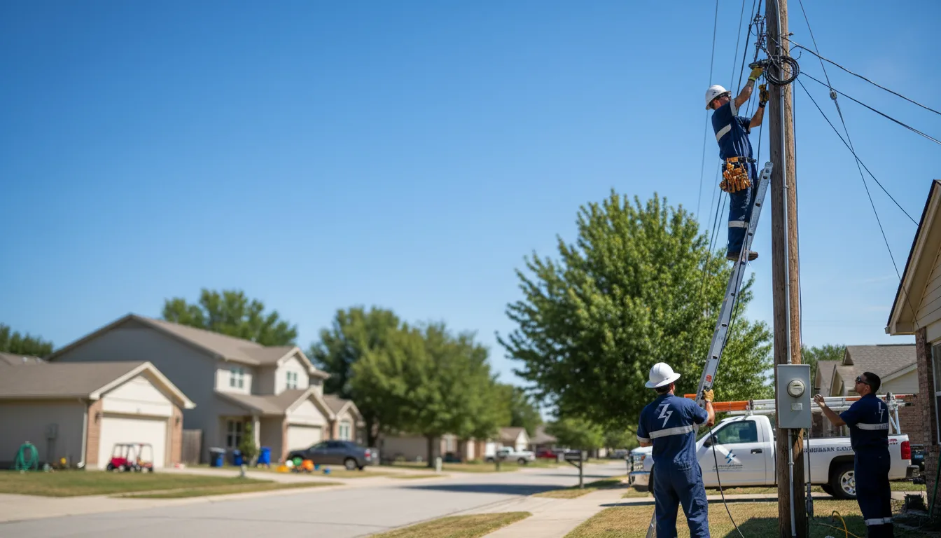 Residential electrician providing installation services in Geneva, IA